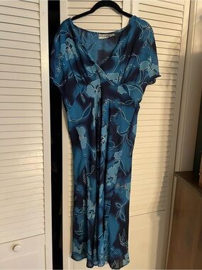 Blue Floral Dress